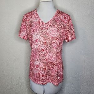 Reel Legends Performance Outfitters Sz M Freeline Short Sleeve Shirt V Neck